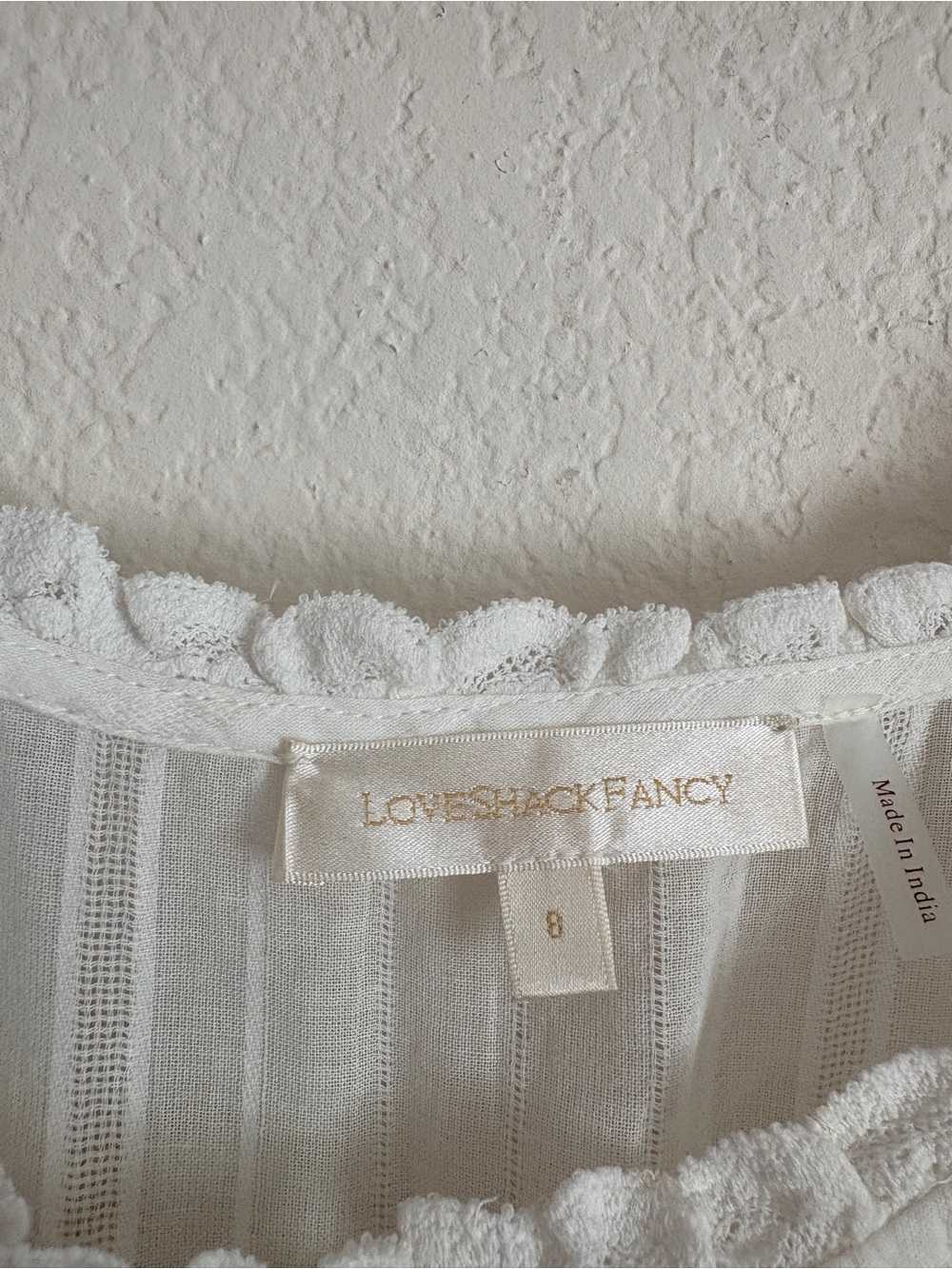 LoveShackFancy Santelle Lace Dress Coastal Cowgirl Cottagecore - Picture 8 of 16